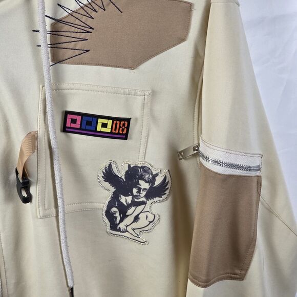 Demolition Men's XL Tan Multicolored Full Zip Jacket - Picture 4 of 9